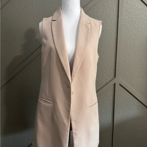 Cynthia Rowley Beige Sleeveless Vest